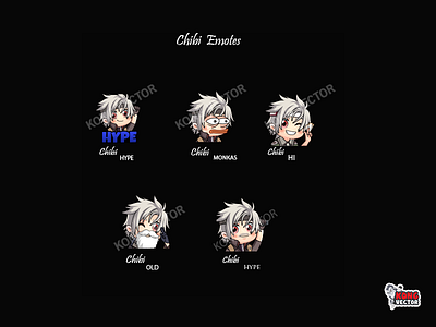 Chibi twitch Emotes amzing animation branding cartoon design emoji emote emotes graphic design hi monkas illustration logo lol motion graphics twitch twitchemote twitchemotes ui wow
