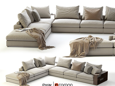 Flexform Groundpiece Sectional Sofa