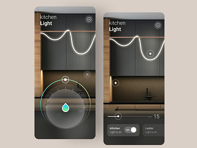 3D light switch UI ui
