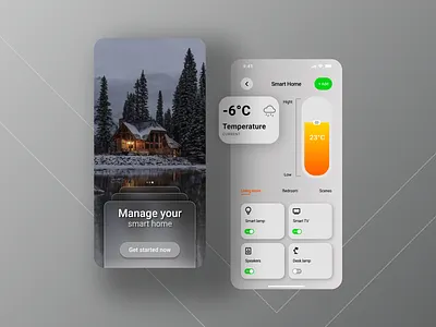 Mobile App / Smart House / Design 2022 design dribbble figma graphic design home mobile app photoshop smart house ui ux web