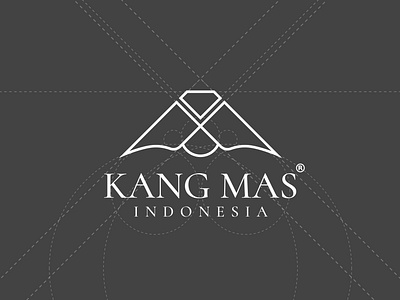 KANG MAS INDONESIA branding branding identity gold logo graphic design logo logo design minimalist visual identity