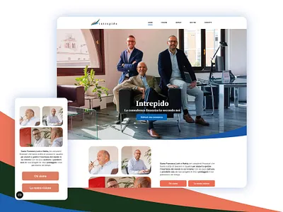 Intrepido website advisor website branding colorful website financial website homepage legal website ui uxui web website