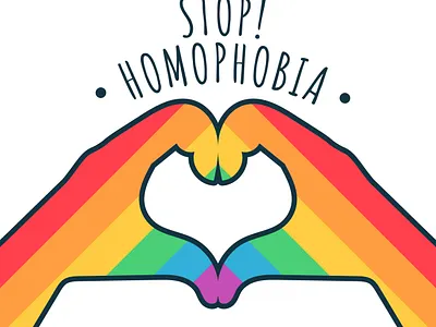 Stop Homophobia lgbtq sticker