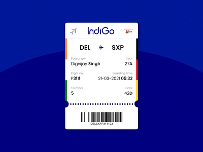 Boarding Pass (#dailyui #023) 024 aero app blue boarding pass branding dailyui design flight fly mobile trending trendy ui