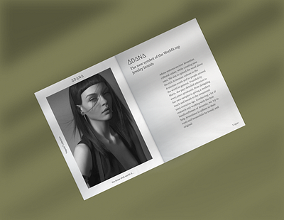Adana Jewelry Store branding case study figma jewelry magazine mockup shopify store web design