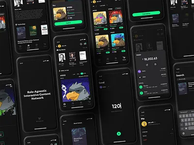READEM - Read 2 Earn App | Web3 / NFT Reader Black Version app bitcoin blockchain btc crypto design gamefi minimal minimalist nft reader reading ui wallet web3