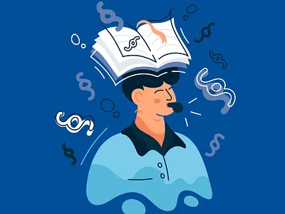 referee with head instead of rules and books. dfb x marco book character design dfb flat flipping fly football germany illustration memorization referee soccer vector