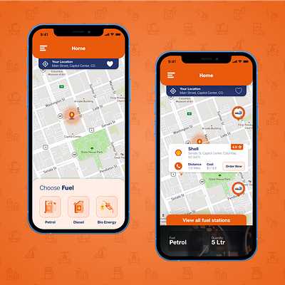 Fuel Delivery App Design app app design app ui appui design graphic design ui uiux ux