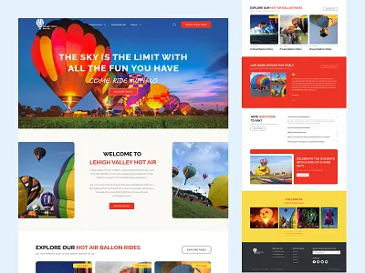 Lehigh Valley Hot Air Balloon balloon balloon ride design hot air hot air balloon ride ui ux web