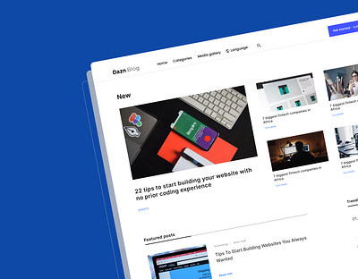 Blog Site design figma ui ux