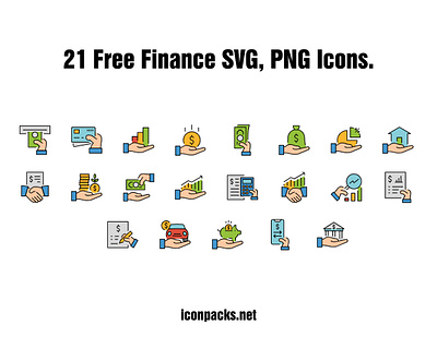 21 Business And Finance SVG, PNG Icons free resources freebies icon pack icon set icons png icons svg icons