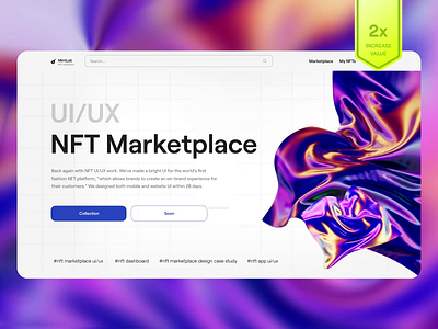 Fashion NFT Marketplace UI/UX app blockchain clean crypto cyptocurrency dashboard design ethereum finance fintech marketplace metaverse mobile nft nfts profile saas ui uiux ux