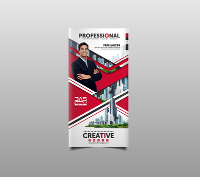 Corporate Rollup Banner banner banners branding graphic design logo motion graphics roll up banner roll up banner rollup rollup banner social media social media banner stand banner ui web banner website banner