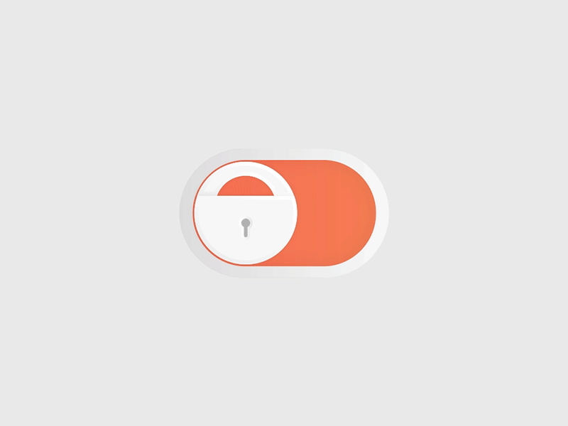 Toggle Lock design graphic design toggle ui