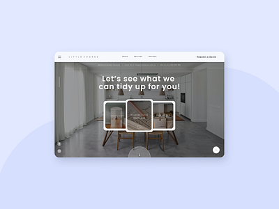 Little Chores beautiful branding design illustration landing page minimal simple ui ux web web design