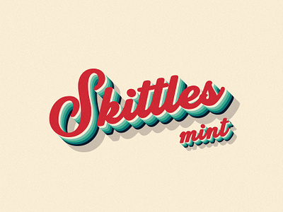 Skittels Mint design graphic design illustration logo typography vector