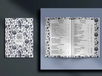 Menu for a hotel restaurant branding design design and layout restaurant menu design
