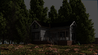 ABANDONED HOUSE 3d blender branding design graphic design logo motion graphics