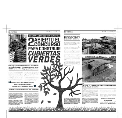 PUBLICACIÓN PERIÓDICO BLANCO Y NEGRO design editorial graphic design illustration typography vector