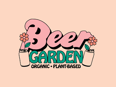 Beer Garden alcohol beer beer can brewing floral flower flowers gardening ipa retro