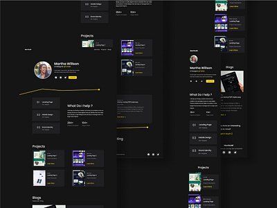 Personal Portfolio Landing Page design landingpage portfolio ui ux