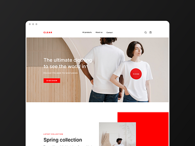 Fashion Store Theme for Sellfy customizer design ecommerce fashion geometrical graphic design logo minimal minimalistic sellfy shop shopping store style t shirt template theme ui web white