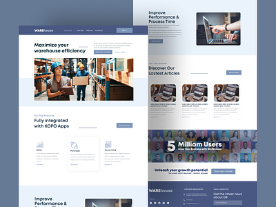 WareHouse website Design 3d app branding creative design download dribbble ecommerce figma free graphic design illustration landingpage logo ui ux vector warehousewebsitedesign xd