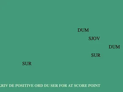 Ficus: It's Raining Words design prototype ui