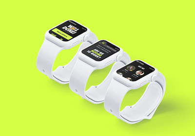 Move to work Apple watch app app branding design minimal ui ui design