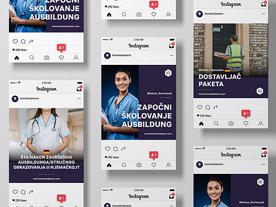 Kancelarija Saric | Social Media & Print Design art brand design branding design graphic design logo post social media ui visual art