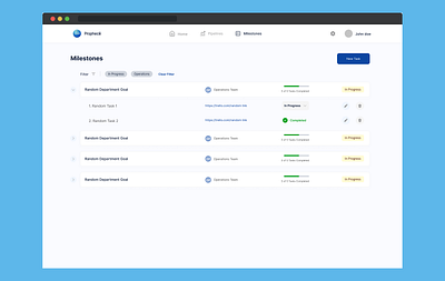 Milestones Page design milestones product design ui