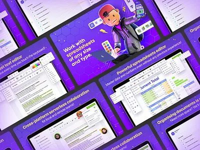 Complex Collaboration tool Application Screens app store collaboration destop editor graphic design mobile screens screenshots setapp spreadsheet text ui ux