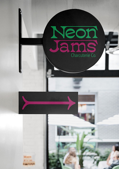 Neon Jams - Sign design graphic design logo typography