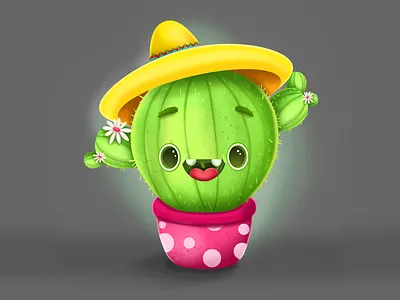 MR.CACTUS 2d 3d app art branding cactus cartoon casual character character animation chinese design drawing funny illustration logo plants ui ux vector