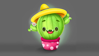 MR.CACTUS 2d 3d app art branding cactus cartoon casual character character animation chinese design drawing funny illustration logo plants ui ux vector