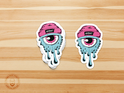 Trippy Eye Sticker color design illustration sticker