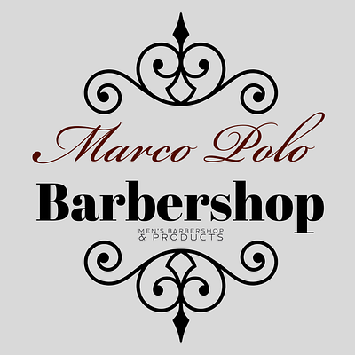 Marco Polo Barbershop Logo branding logo