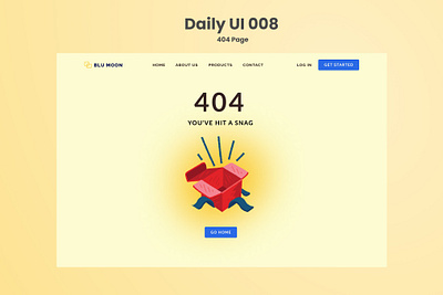 Daily UI 007 - 404 Page dailyui design fintech personal finance ui ui designer uidesign uxdesign