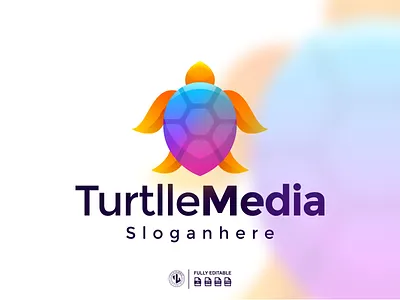 Turtlle Media Logo Gradient branding clothing consulting design dribble gradient ideas illustration instagram law lawfirm logo logoinspirations media realestate turtle vector zerologicstudio