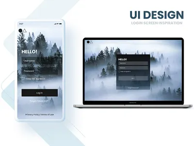 Login Screen app design graphic design login ui ux web