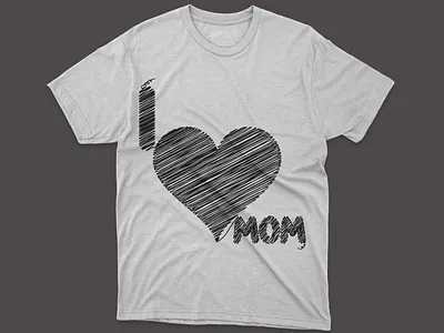 I love Mom T-shirt Design 8may dance mom t shirt graphic design illustration mama day mom day mother day motion graphics
