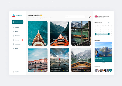 Trabot | Travel App dashboard design graphic design landing page trabot travel ui ux website