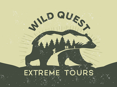 Wild Quest brand brandidentity branding design font identity illustration logo logotype