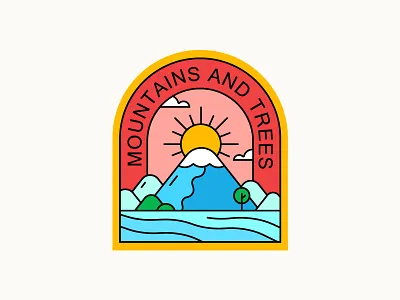 mountains adobe illustrator design illustration