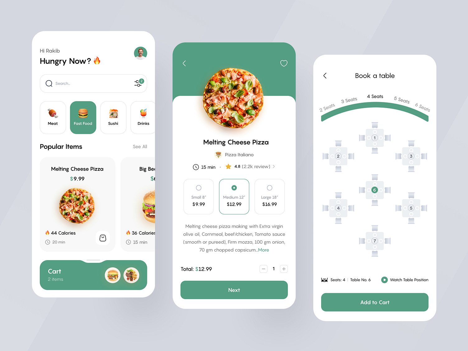 Food and Table Booking App by Rakib Kowshar for Orizon: UI/UX Design ...