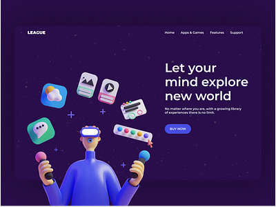 League Gaming UI app ar branding dark theme dark ui design entertainment game games gaming illustration gaming ui illustration medias nepali games nepali product typography ui ux virtual reality ui vr