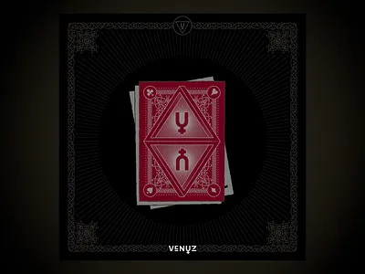 Seven promo post 1 apple band card game design illustration rock