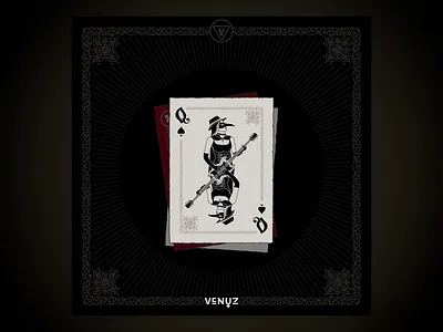 Seven promo post 3 apple band card game design illustration rock