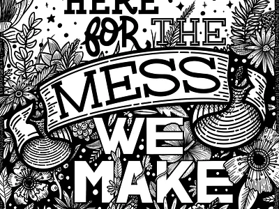 "The fools who dream" Lalaland art blackwhite design graphic design handmade illustration lettering typography