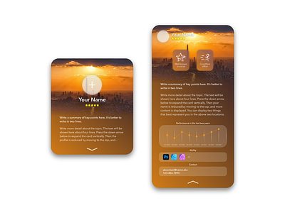 Namecard branding design ui vector